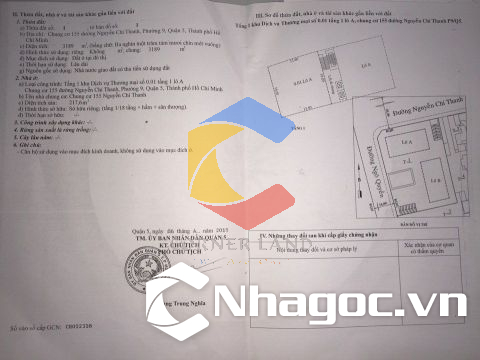 Bán nhà GÓC 2MT  đường Nguyễn Chí Thanh, Phường 9,  Quận 5, Hồ Chí Minh. Giá: 32 tỷ