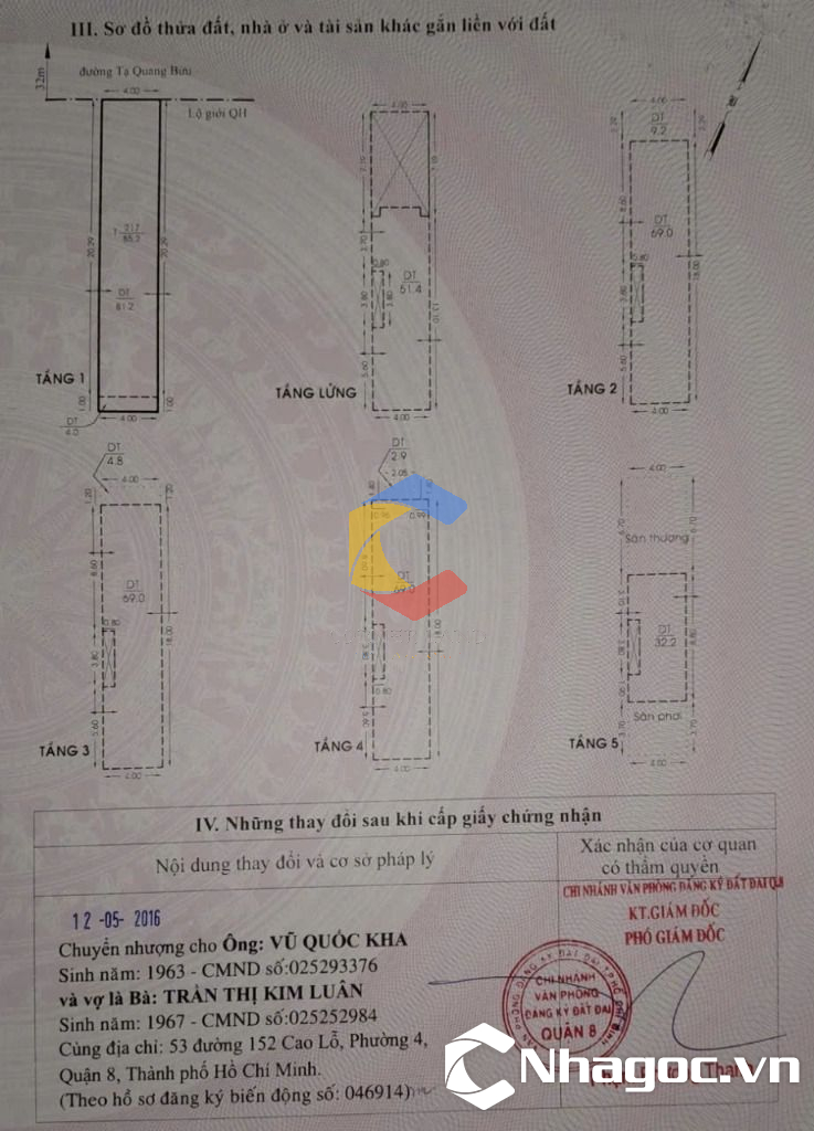 cho thue mat bang mat tien duong dinh tien hoang dt 8x14 ham tret lung 7 lau gia 14000usd thang