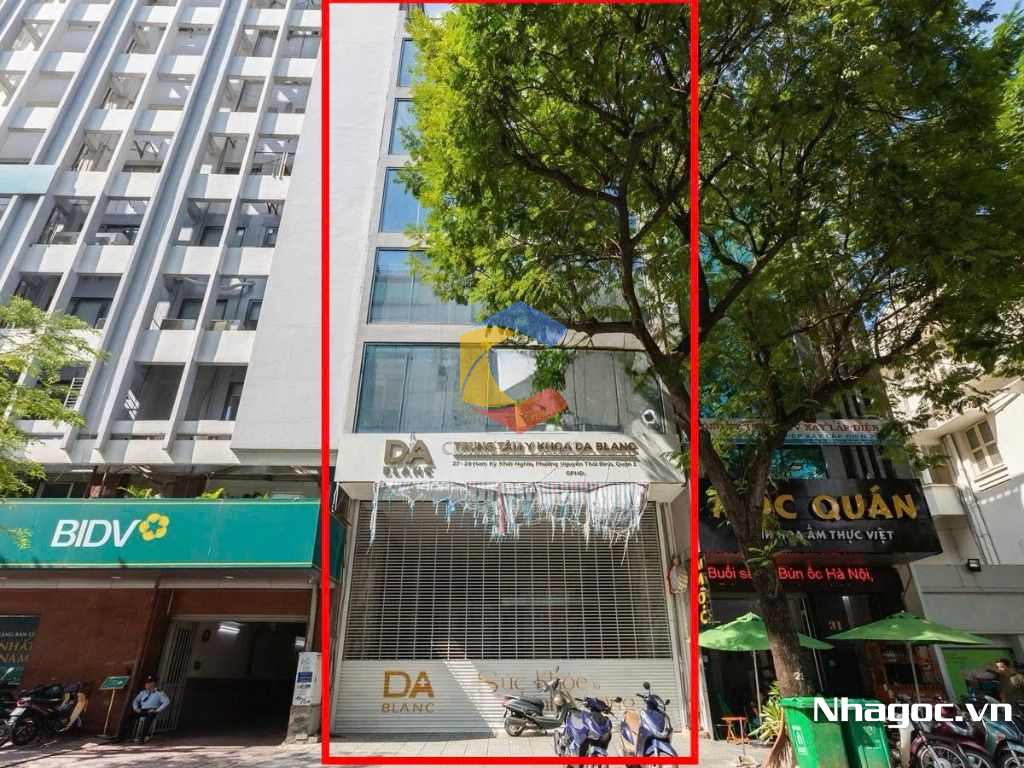 cho thue mat bang mat tien duong dinh tien hoang dt 8x14 ham tret lung 7 lau gia 14000usd thang