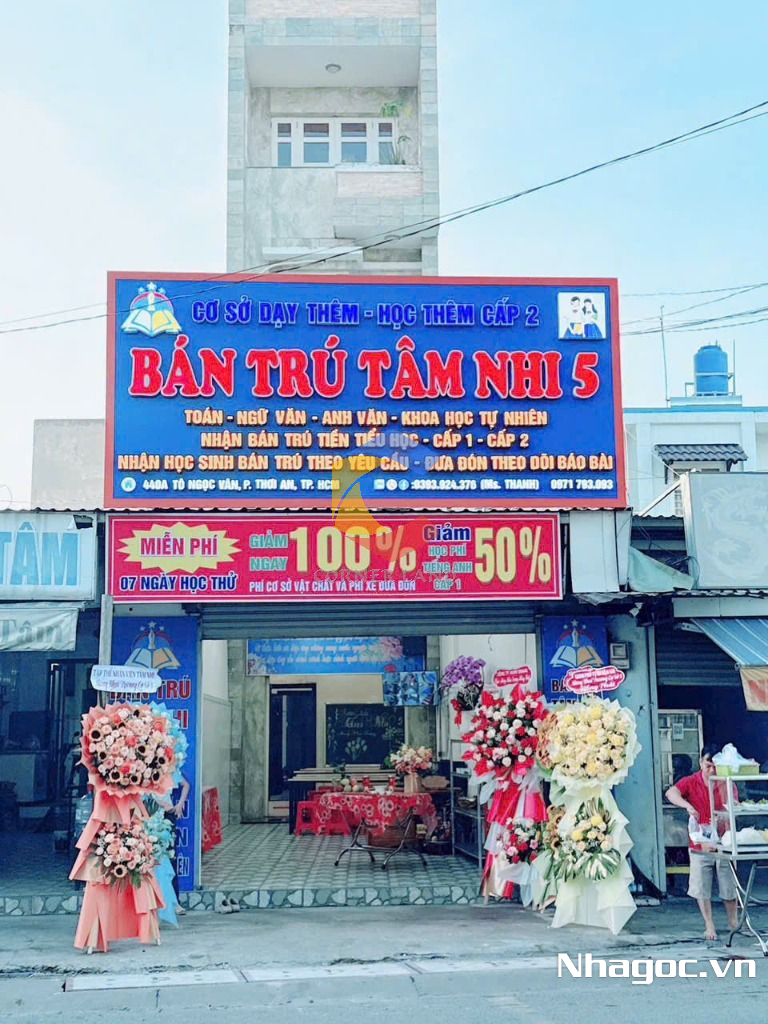 cho thue mat bang mat tien duong dinh tien hoang dt 8x14 ham tret lung 7 lau gia 14000usd thang
