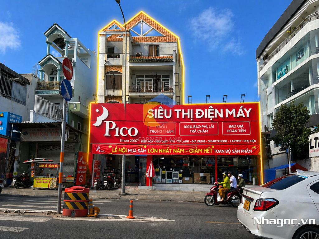 cho thue mat bang mat tien duong dinh tien hoang dt 8x14 ham tret lung 7 lau gia 14000usd thang