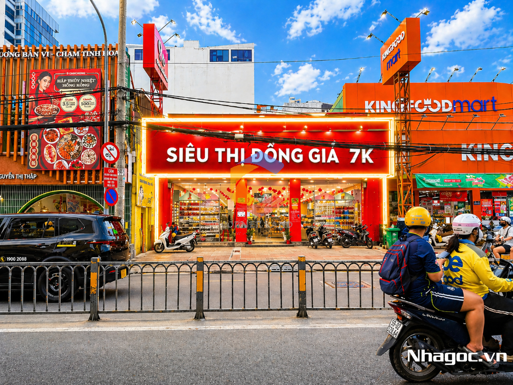 cho thue mat bang mat tien duong dinh tien hoang dt 8x14 ham tret lung 7 lau gia 14000usd thang