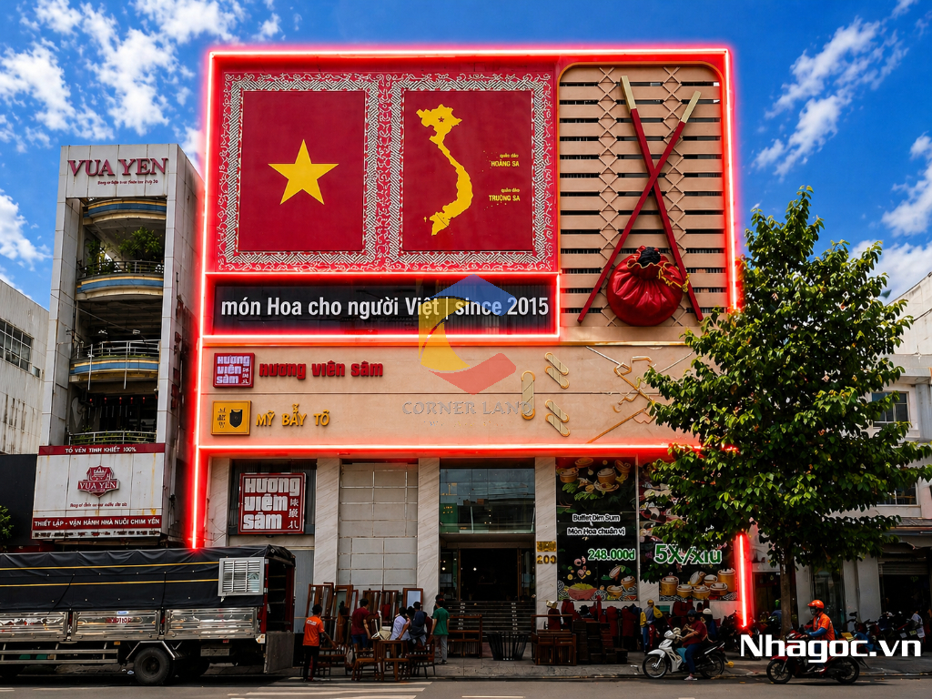 cho thue mat bang mat tien duong dinh tien hoang dt 8x14 ham tret lung 7 lau gia 14000usd thang