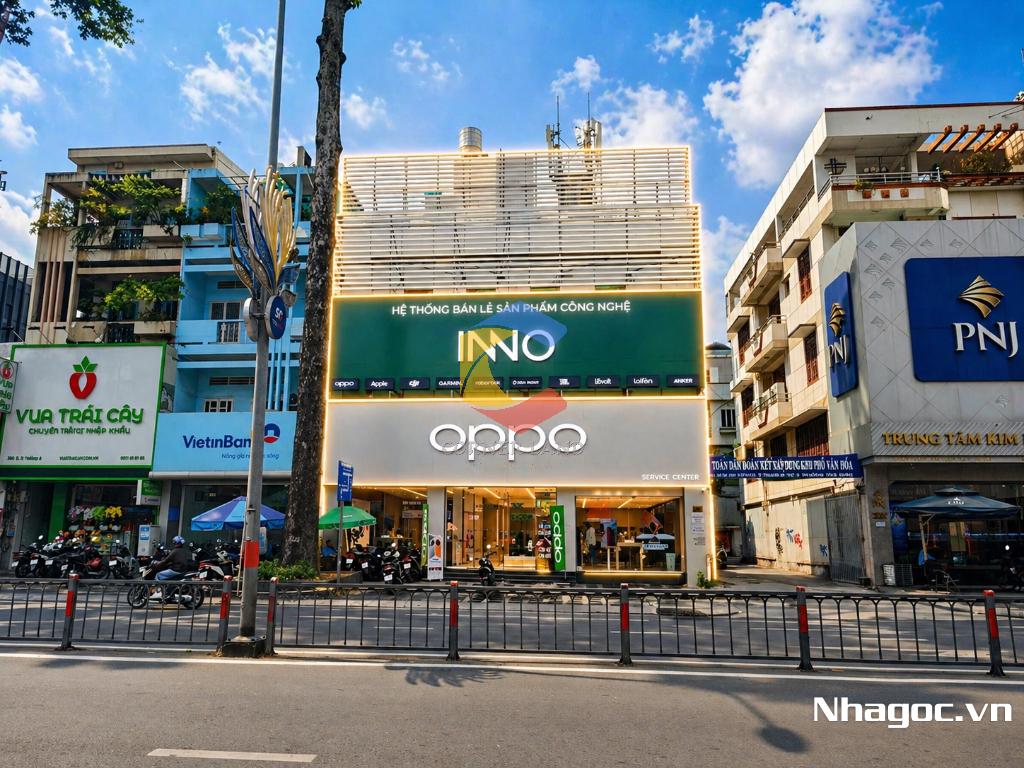 cho thue mat bang mat tien duong dinh tien hoang dt 8x14 ham tret lung 7 lau gia 14000usd thang