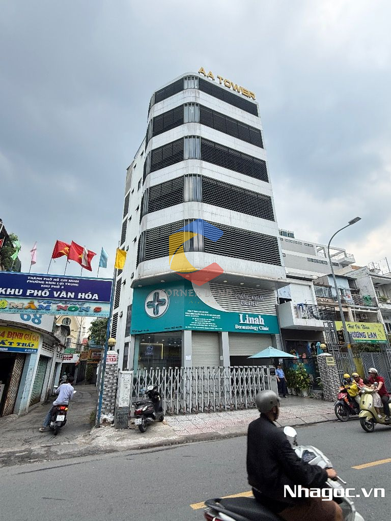 cho thue mat bang mat tien duong dinh tien hoang dt 8x14 ham tret lung 7 lau gia 14000usd thang