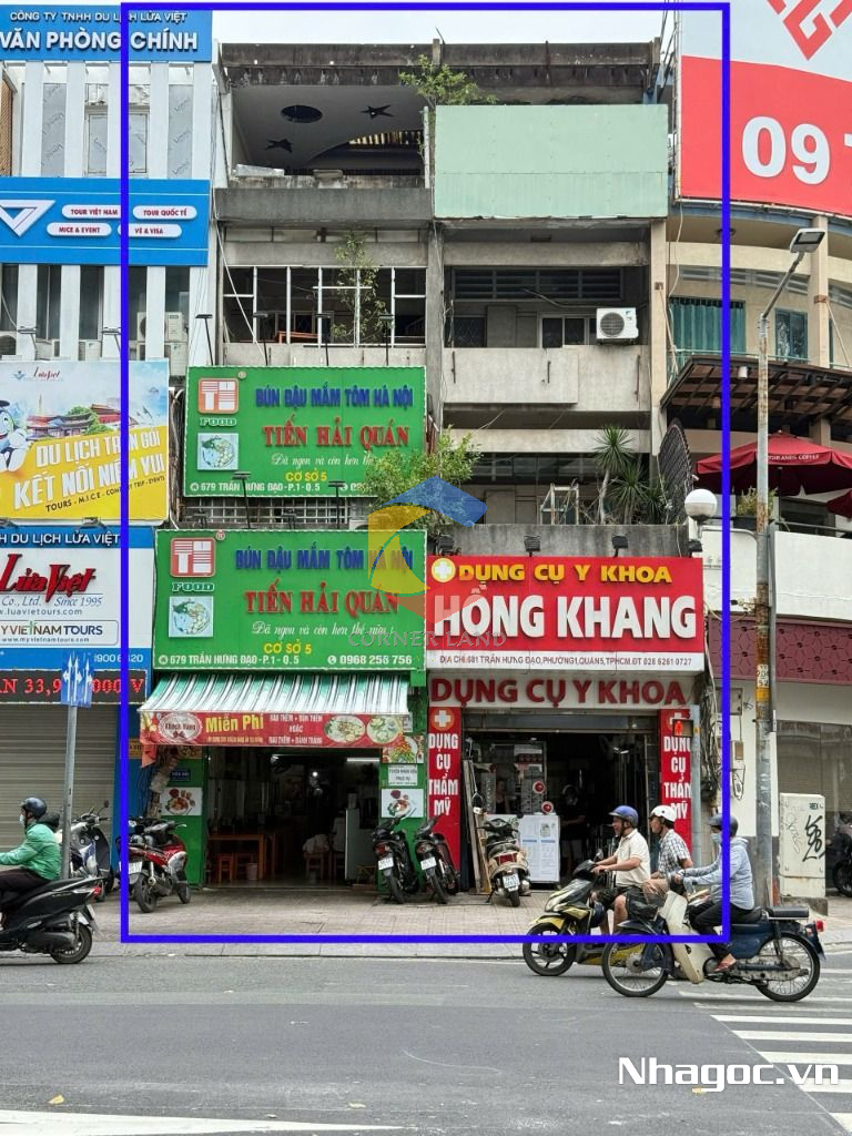 cho thue mat bang mat tien duong dinh tien hoang dt 8x14 ham tret lung 7 lau gia 14000usd thang