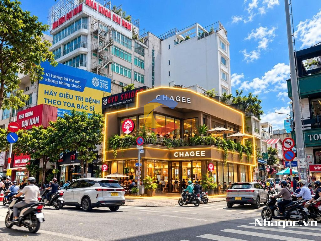 cho thue mat bang mat tien duong dinh tien hoang dt 8x14 ham tret lung 7 lau gia 14000usd thang